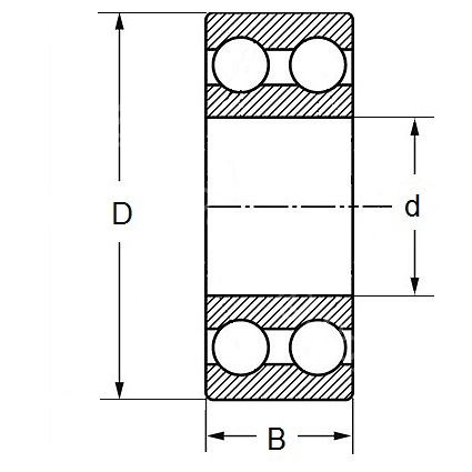Rillenkugellager W22R105C-JTEKT - 22x42x65mm Präzisionslager